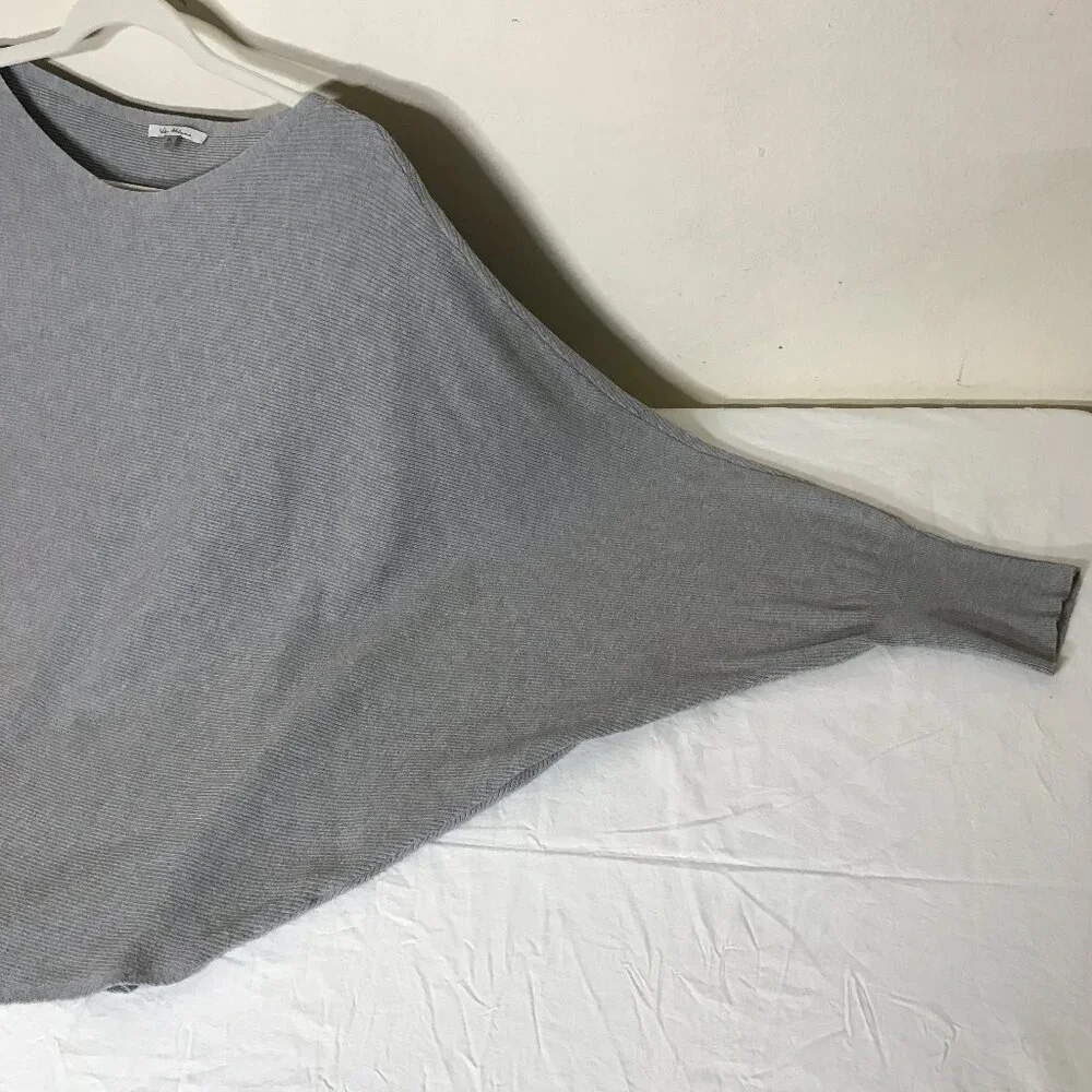 Vila Milano Sz XL Soft Cozy Batwing Sleeve Poncho Style Blouson Popover Sweater - Picture 4 of 11